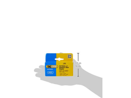TACWISE Agrafes 53/10 mm, acier inoxydable, 2.000 pièces