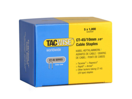 TACWISE Agrafes pour câble CT-45/10 mm, galvanisé