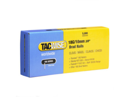 TACWISE Clous 18G/10 mm, galvanisé, 5.000 pièces