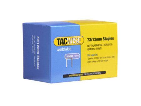 TACWISE Agrafes 73/12 mm, galvanisé, 5.000 pièces