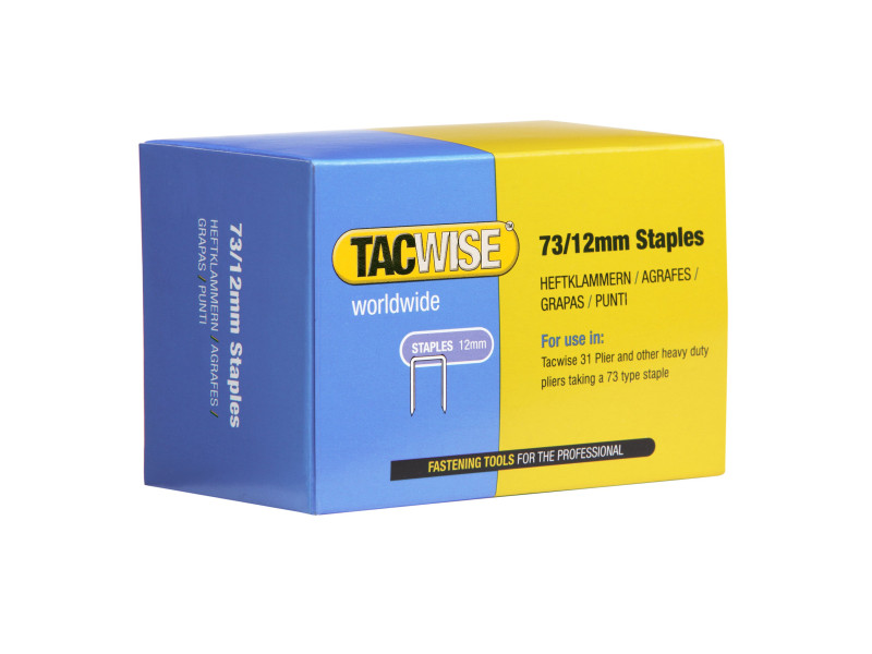 TACWISE Agrafes 73/12 mm, galvanisé, 5.000 pièces