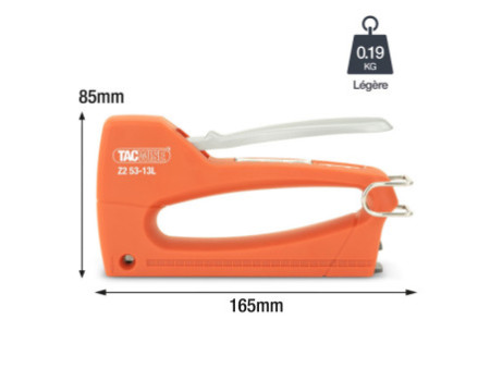 TACWISE Agrafeuse manuelle Z2 53-13L, plastique, orange/