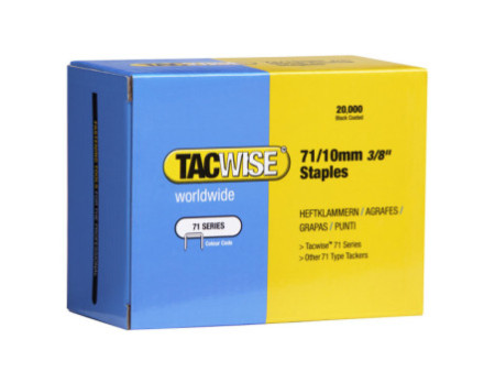TACWISE Agrafes 71/10 mm galvanisées, 20.000 pièces