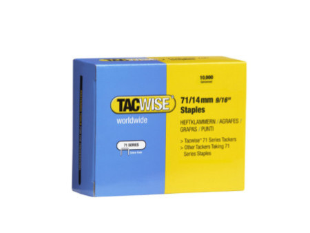 TACWISE Agrafes 71/14 mm galvanisées, 10.000 pièces