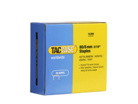 TACWISE Agrafes 80/8 mm galvanisées, 10.000 pièces