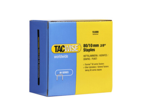 TACWISE Agrafes 80/10 mm galvanisées, 10.000 pièces