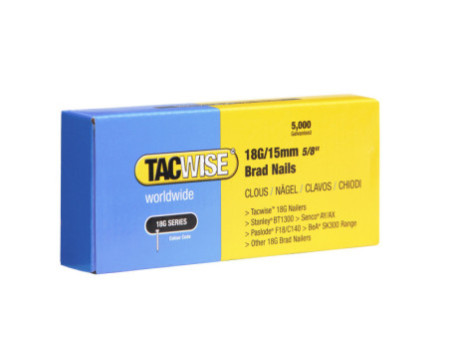 TACWISE Clous 18G/15 mm, 5.000 pièces