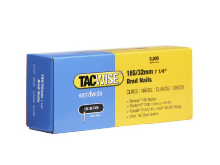 TACWISE Clous 18G/32 mm, 5.000 pièces