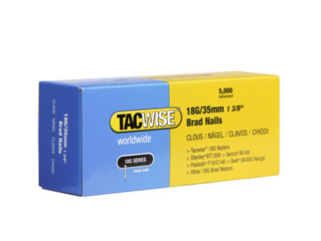 TACWISE Clous 18G/35 mm, 5.000 pièces