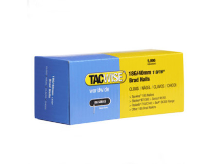 TACWISE Clous 18G/40 mm, 5.000 pièces