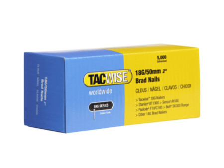 TACWISE Clous 18G/50 mm, 5.000 pièces