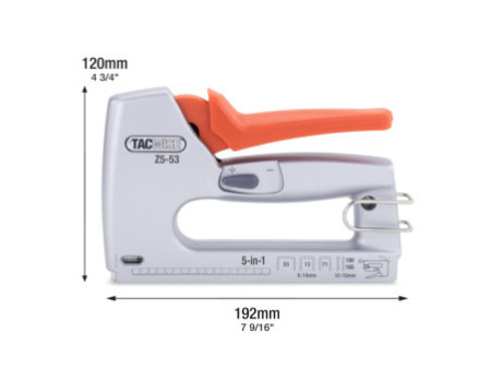 TACWISE Agrafeuse/cloueuse Z5-140 (5 en 1), argent/orange