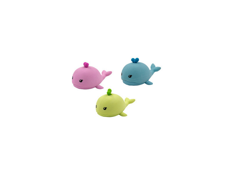 WEDO Gomme en plastique baleine 'MOBY', présentoir de 24