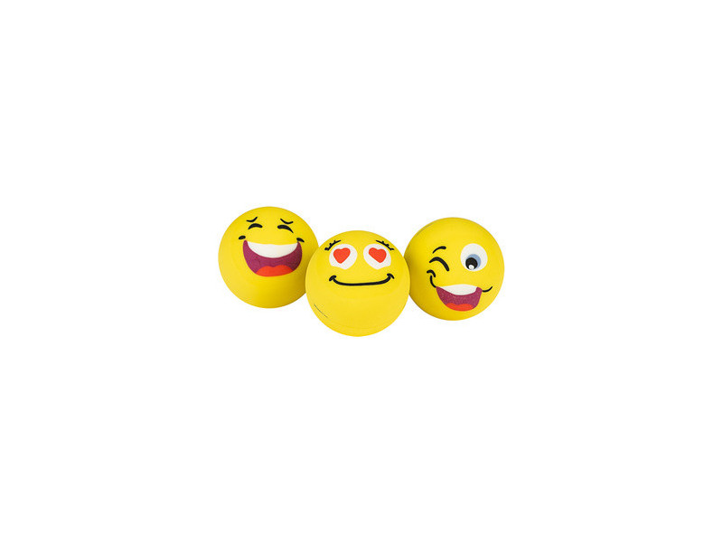 WEDO Gomme en plastique balle 'SMILEY', set de 3