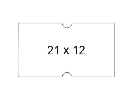 APLI Etiquette pour pince à étiqueter, 21 x 12 mm, blanc