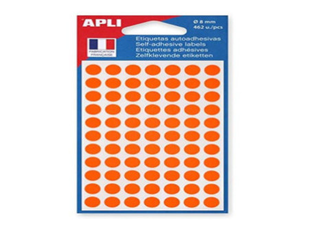 APLI Pastille de signalisation, diamètre: 8 mm, orange