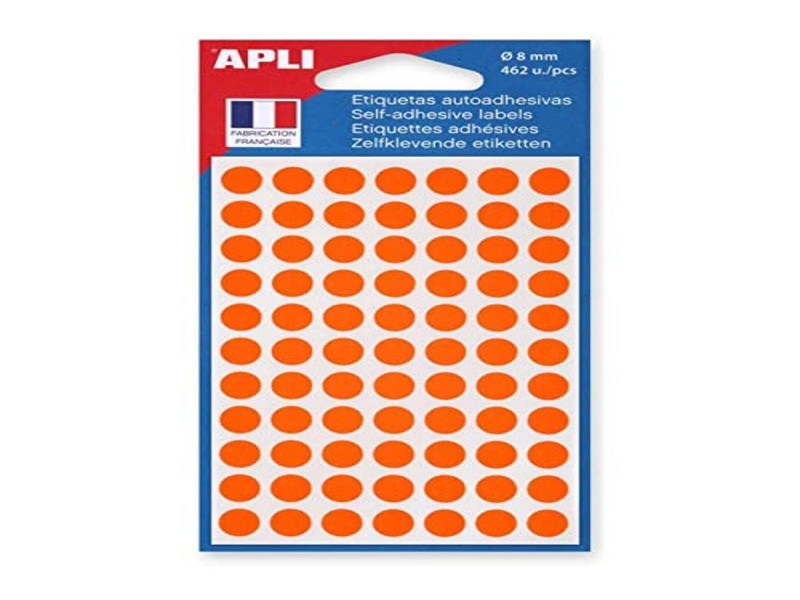 APLI Pastille de signalisation, diamètre: 8 mm, orange