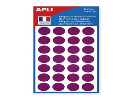 APLI Pastille de signalisation, diamètre: 15 mm, violet