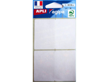 APLI Etiquette multi-usage, 38 x 58 mm, blanc