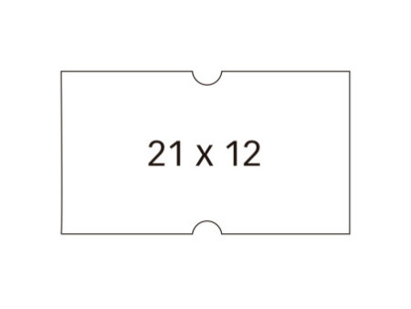 APLI Etiquette pour pince, rectangulaire, blanc, 21 x 12 mm