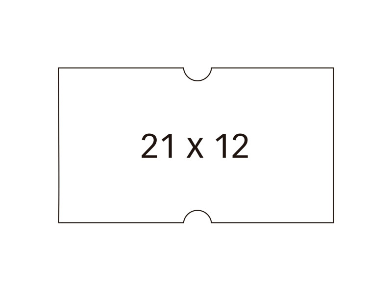 APLI Etiquette pour pince, rectangulaire, blanc, 21 x 12 mm