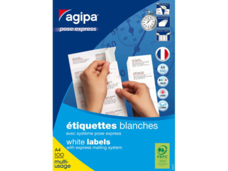 agipa Etiquette universelle, 70 x 42,4 mm, POSE EXPRESS