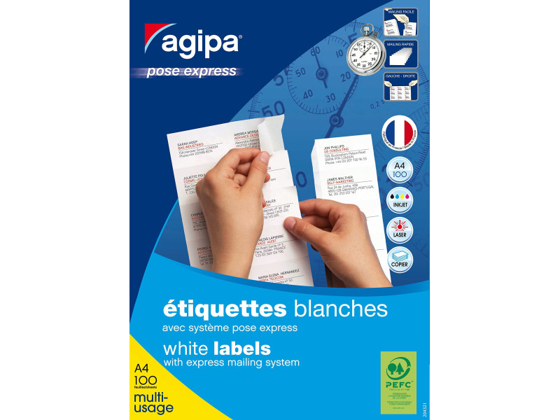 agipa Etiquette universelle, 70 x 42,4 mm, POSE EXPRESS