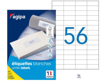 agipa Etiquette universelle, 52,5 x 21,2 mm, POSE EXPRESS