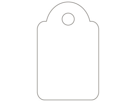 APLI Etiquette à suspendre, dimensions: 15 x 24 mm, blanc