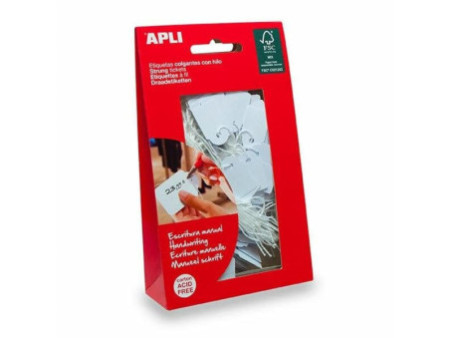 APLI Etiquette à suspendre, dimensions: 22 x 35 mm, blanc