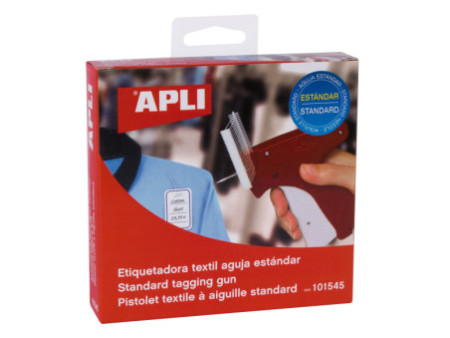 APLI Pistolet textile à aiguille standard, rouge/blanc
