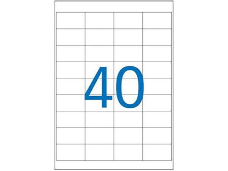 agipa Etiquette universelle, 48,5 x 25,4 mm, blanc