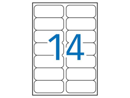 APLI Etiquette, résistant aux intempéries, 99,1 x 38,1 mm
