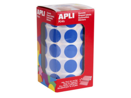 APLI Kids Gommette de couleur en rouleau, bleu