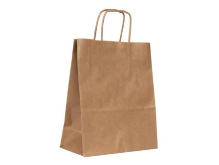 APLI Sac en papier, kraft, moyen, brun