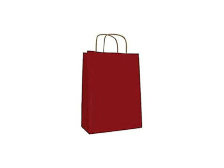 APLI Sac en papier, kraft, moyen, rouge