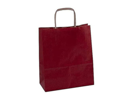 APLI Sac en papier, kraft, petit, rouge