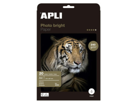 APLI Papier photo bright, A4, 240 g/m2, brillant
