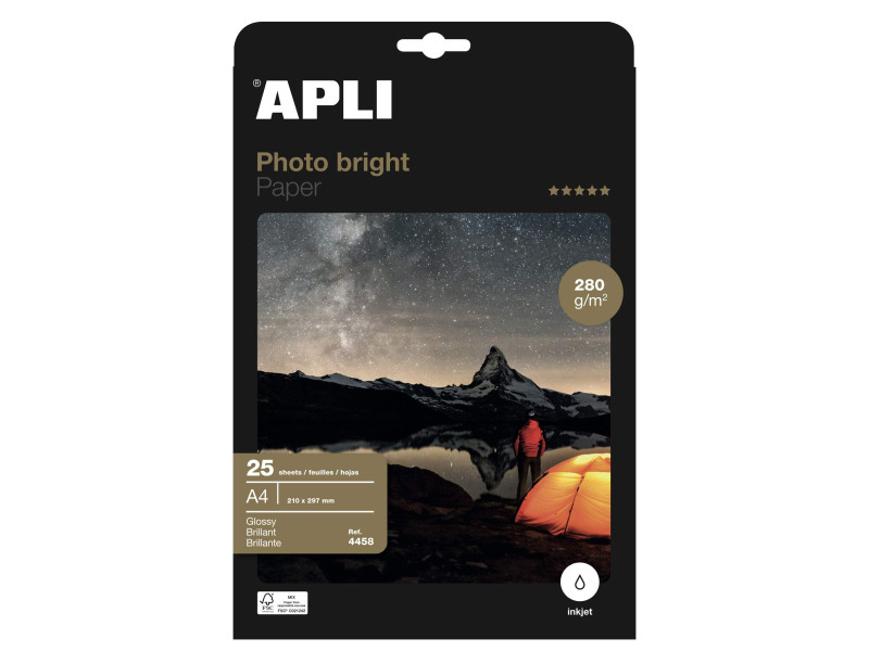 APLI Papier photo bright PRO, A4, 280 g/m2, brillant