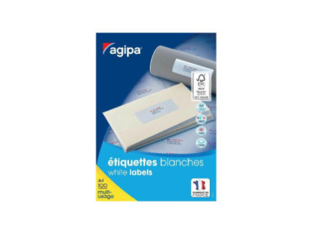 agipa Etiquette universelle, 63,5 x 72 mm, blanc