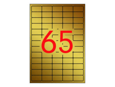 APLI Etiquette, métallisé, 38,1 x 21,1 mm, or
