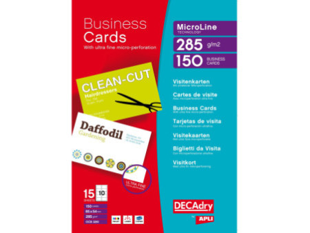 agipa Cartes de visite MicroLine, 85 x 54 mm, 285 g/m2