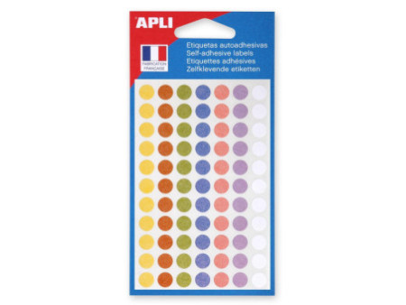 APLI Pastille de signalisation, diamètre: 8 mm, assorti