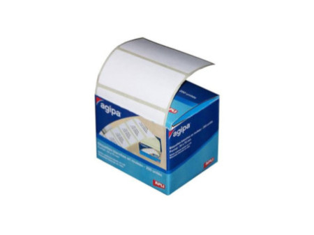 agipa Etiquettes d'expédition, 75 x 34 mm, en rouleau, blanc