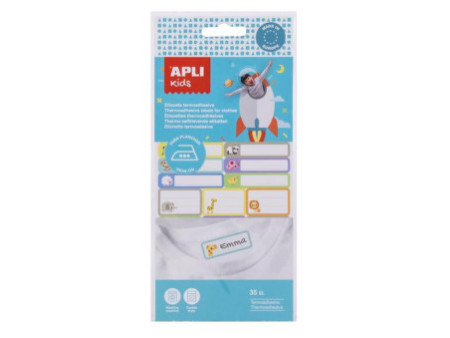 APLI kids Etiquettes thermoadhésives, assorti