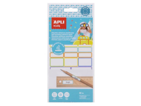 APLI kids Etiquettes adhésives plastifiées, pour les crayons