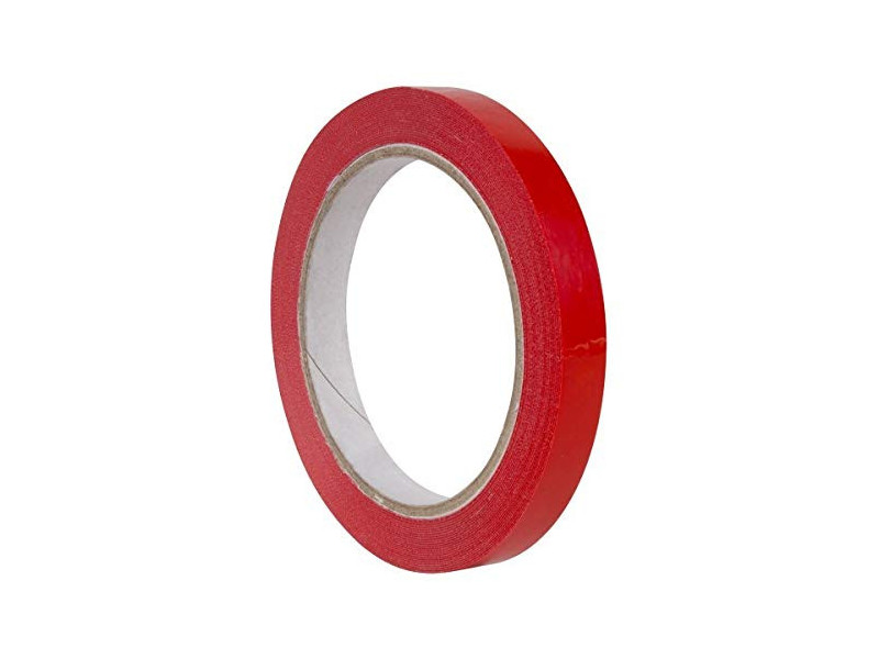APLI Ruban adhésif d'emballage, 12 mm x 66 m, rouge