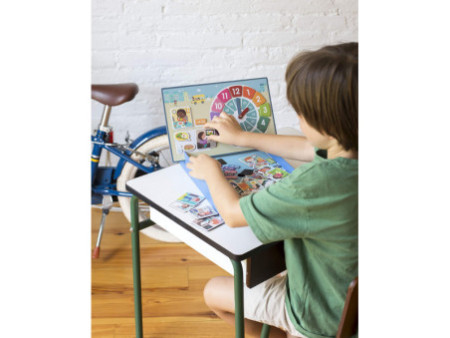 APLI kids Jeu de magnets 'The Hours', avec support aimanté