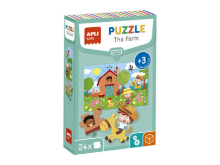 APLI kids Puzzle éducatif 'The Farm', 24 pièces