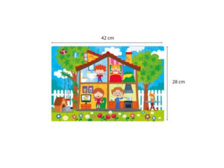 APLI kids Puzzle éducatif 'The House', 24 pièces